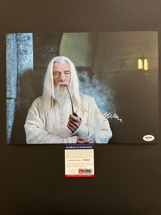 Lord of the Rings Ian McKellen (Gandalf) - Signed in Person - with PSA/DNA Certificate - Autograph photo - No Reserve!