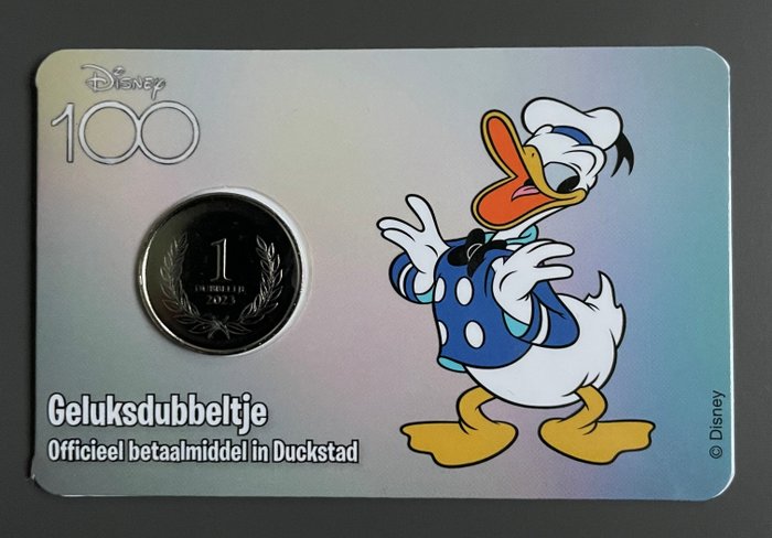 Holland. Coin Card 2023 65 jaar Donald Duck en 100 jaar Disney (25 stuks)  (Ingen mindstepris)