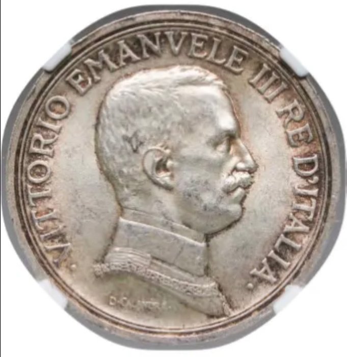 Italien. Vittorio Emanuele III. 2 Lire 1915 / R - NGC MS 63