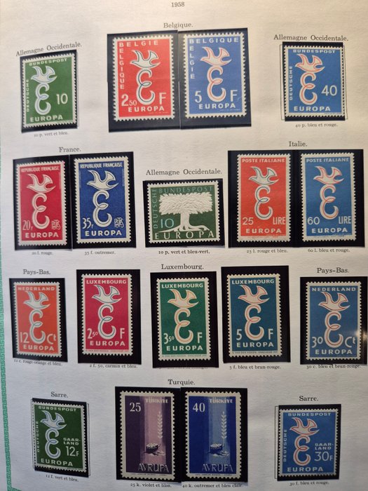 Europa 1956/1995 - Komplet Coll** alle lande. VF - Tellier