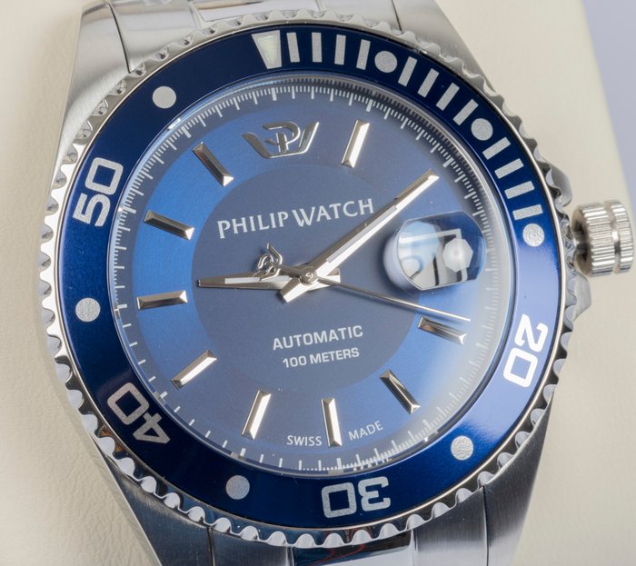 Philip Watch - Caribe Sport - Automatic - Swiss Made - 42 mm - Date - R8223597034 - Mænd - 2020+