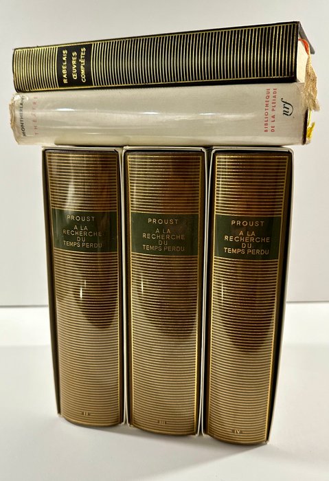 Proust, Rabelais, Montherlant - Lot de 5 volumes La Pléiade - 1958-1991