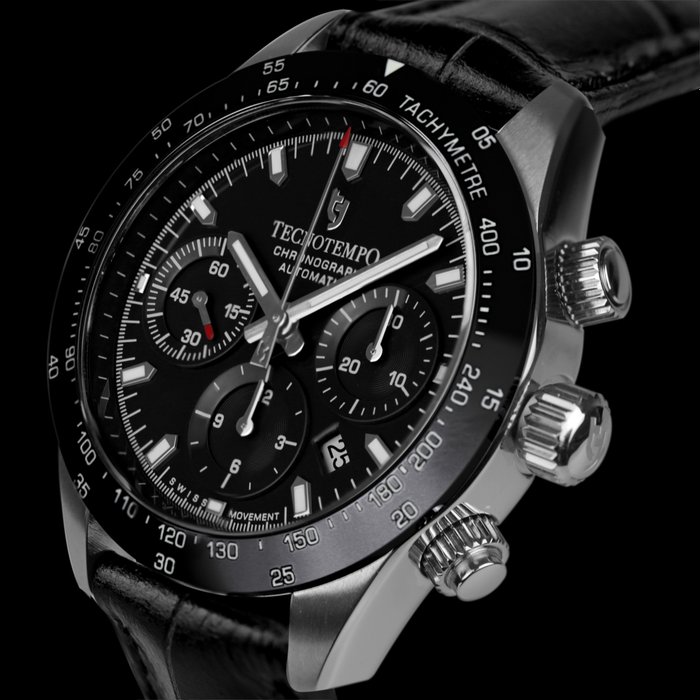 Tecnotempo - Chronograph "Chrono Orbs" - Automatic Swiss Movt - Limited Edition - - Ingen mindstepris - TT.200OR.PN - Mænd - 2011-nu