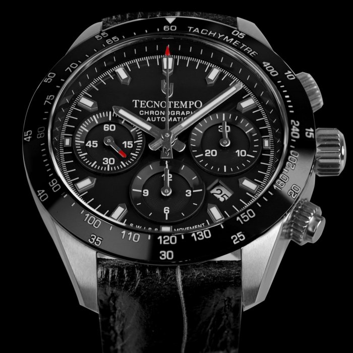 Tecnotempo - Chronograph "Chrono Orbs" - Automatic Swiss Movt - Limited Edition - - Ingen mindstepris - TT.200OR.PN - Mænd - 2011-nu