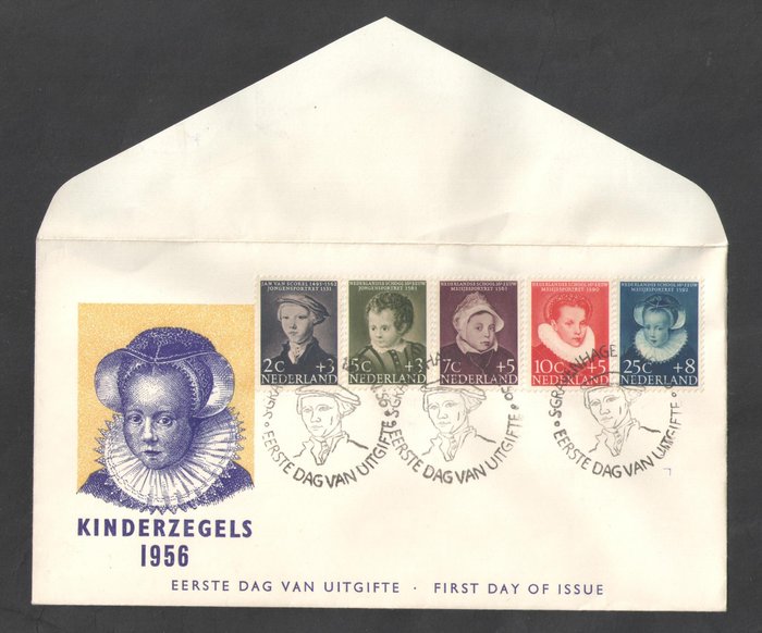 Holland 1956 - FDC Børnefrimærker - NVPH E28