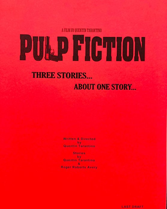 Pulp Fiction (1994) - Tarantino - Last Draft - May 1993