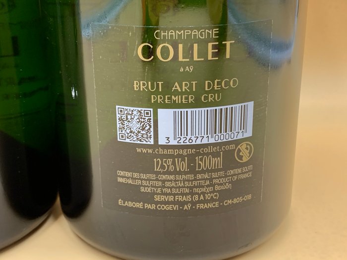 Collet, Art Deco - Champagne - 2 Magnummer (1,5 L)