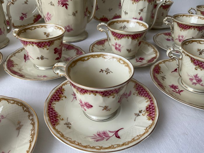 Bernardaud  Co. Limoges - Kaffesæt til 12 - Porcelæn