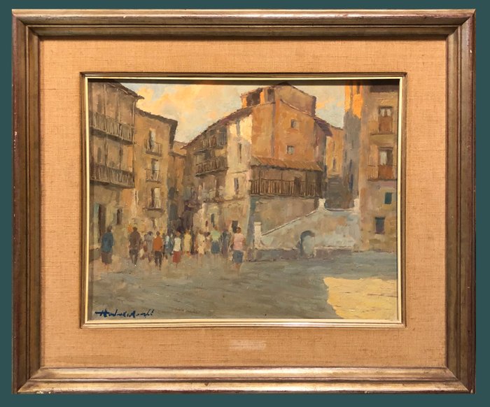 Francesc Carbonell i Massabé (1926-?) - Excursion touristique en Espagne: la pittoresque ville d'Albarracín