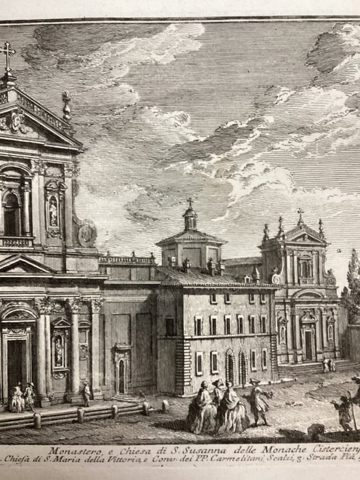 Giuseppe Vasi (1710-1782) - Monastero e Chiesa di S.Susanna delle Monache Cisterciensi