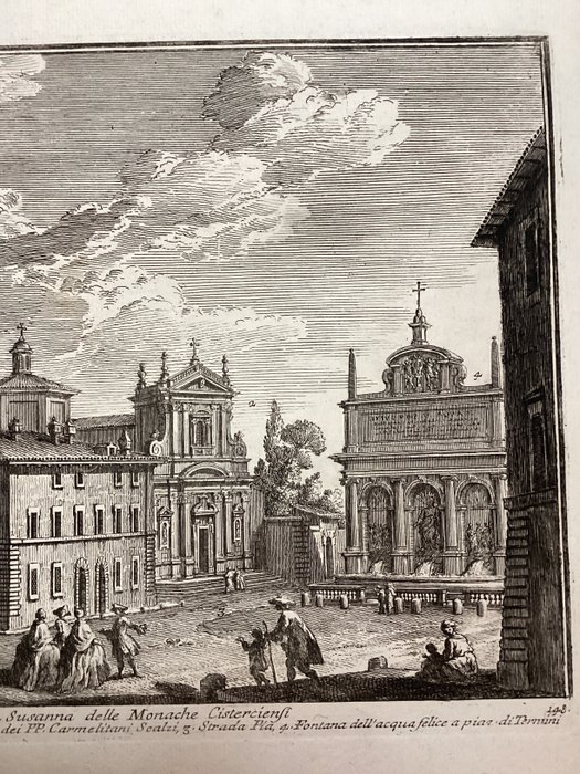 Giuseppe Vasi (1710-1782) - Monastero e Chiesa di S.Susanna delle Monache Cisterciensi