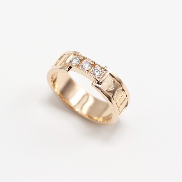 Tiffany  Co - Ring - Atlas - 18 kraat Rosaguld