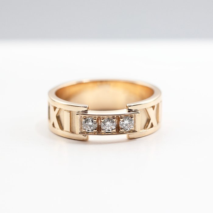 Tiffany  Co - Ring - Atlas - 18 kraat Rosaguld