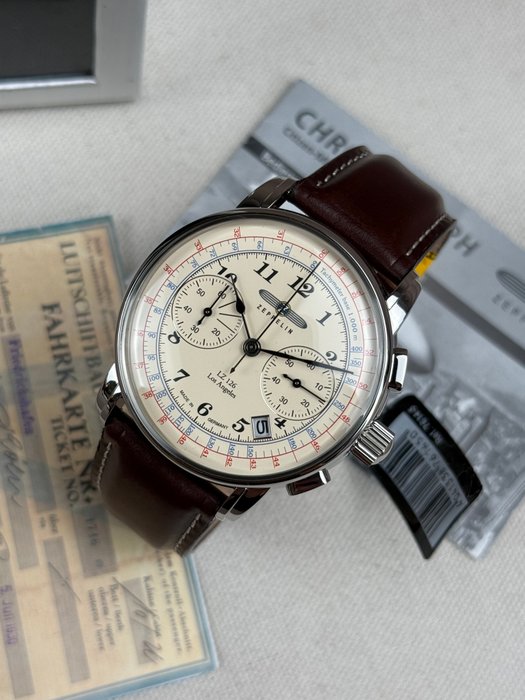 Zeppelin - Chronograph Date - Ingen mindstepris - 7614-5 LZ-127 - Mænd - 2011-nu