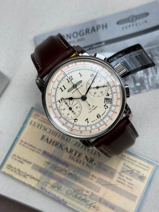 Zeppelin - Chronograph Date - Ingen mindstepris - 7614-5 LZ-127 - Mænd - 2011-nu