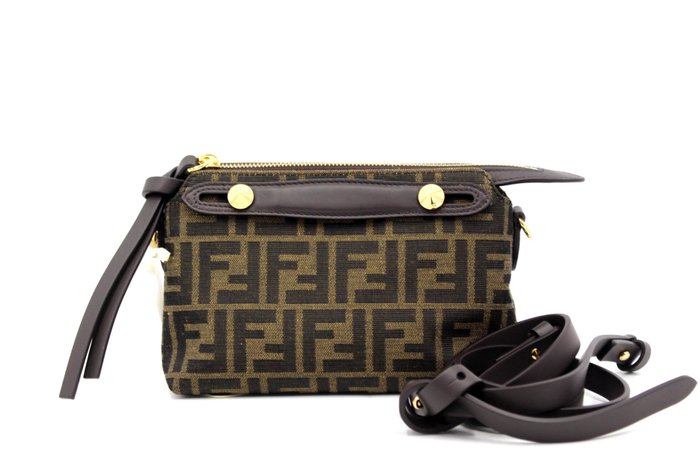 Fendi - Fendi Mini Bag Tessuto Marrone - Crossbody-taske