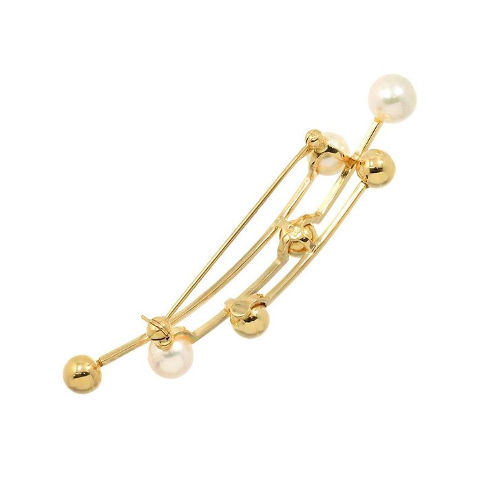 Mikimoto - Broche - 18 kraat Gulguld