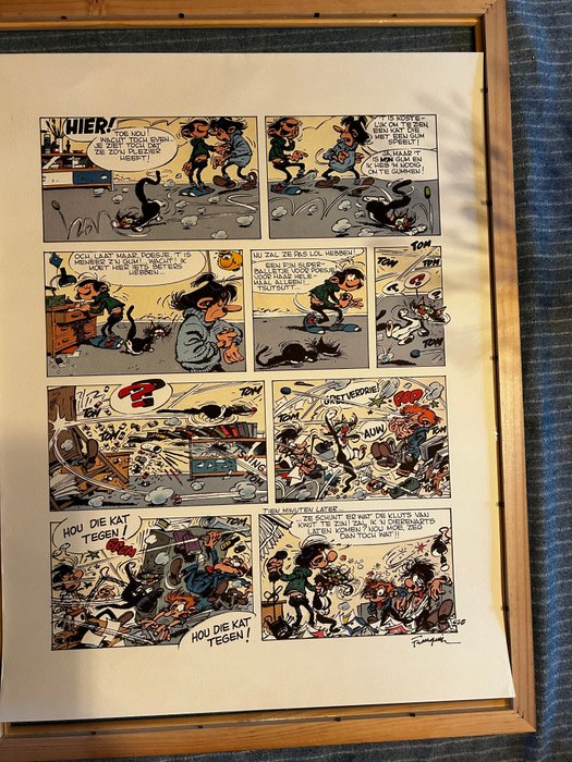 Franquin - 1 Silkscreen - Guust Flater - Gaston Lagaffe board