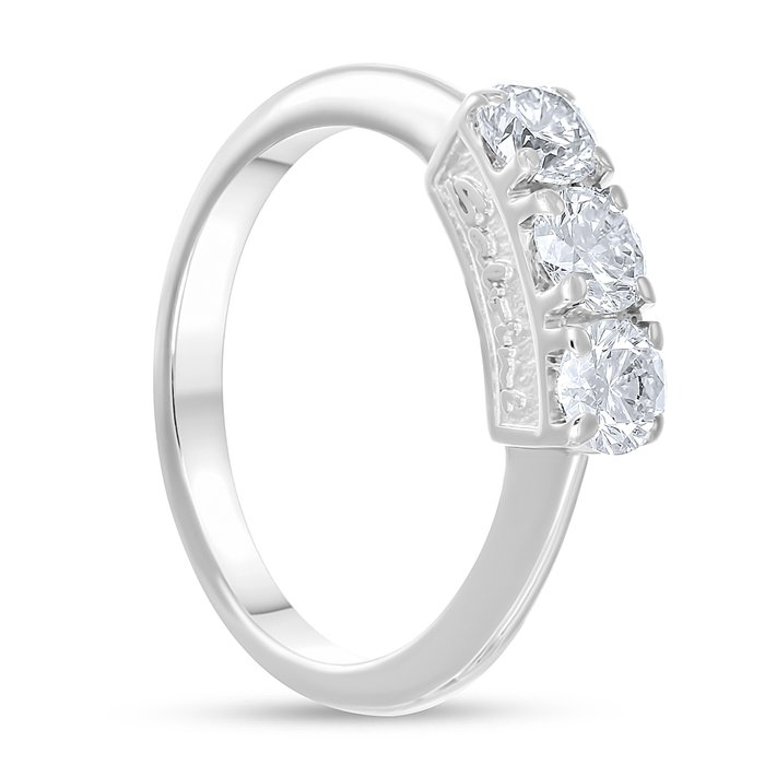 Salvini - Ring - 18 kraat Hvidguld -  0.99ct. tw. Diamant (Natur)