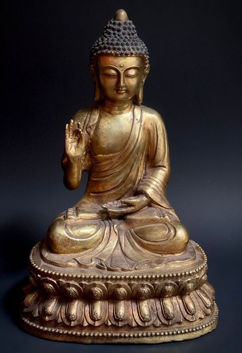 Shakyamuni Buddha - Bronze - 1970-1980 - Shuni Mudra