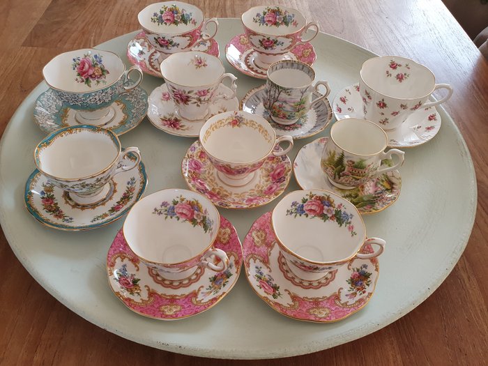 Royal Albert - Kop og underkop (11) - diversen - Porcelæn - Te- og kaffekopper