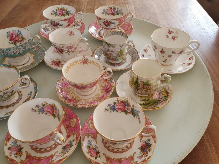 Royal Albert - Kop og underkop (11) - diversen - Porcelæn - Te- og kaffekopper