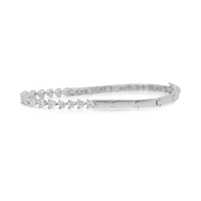 Armbånd - 18 kraat Hvidguld -  1.72ct. tw. Diamant (Natur)