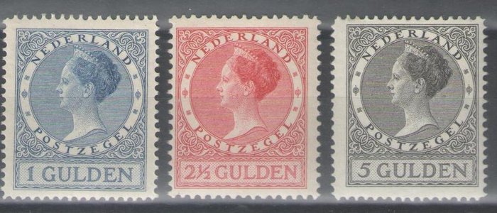 Holland 1926/1927 - Dronning Wilhelmina type 'Veth' - NVPH 163/165