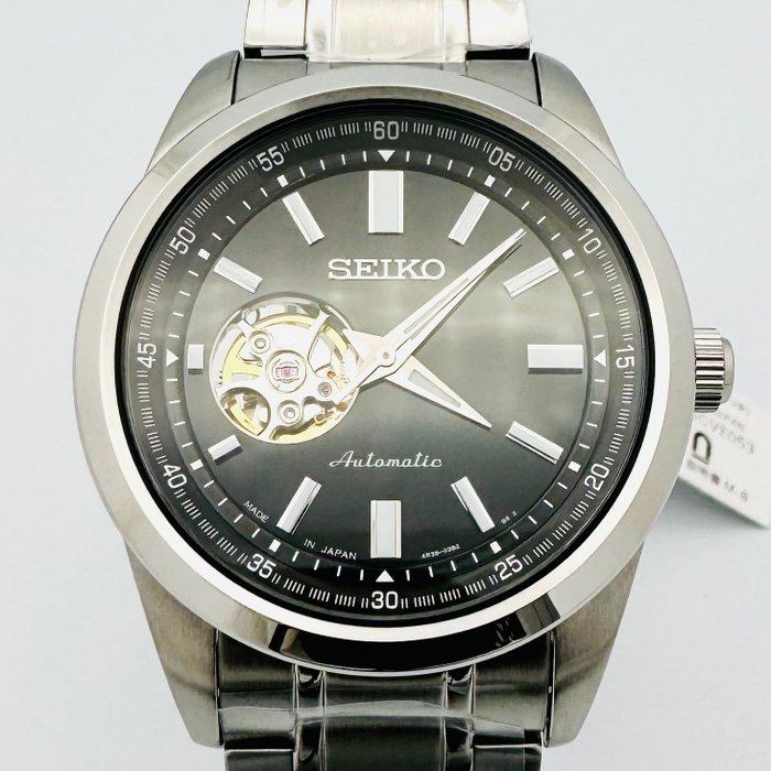 Seiko - Open Heart Automatic Black Dial - Ingen mindstepris - Mænd - 2011-nu