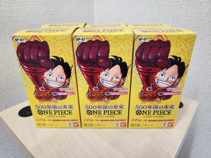 Bandai - 6 Booster box - One Piece - One Piece Card Game 500 Years Into The Future OP-07 Booster Box Sealed Japanese - Scarlet and Violet