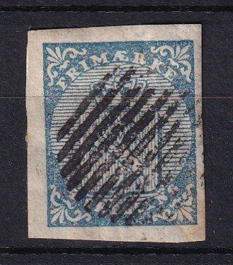 Norge 1855 - Våbenskjold 4s blå - Yvert n°1