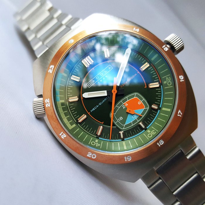 Cadola - Mega Quartz Hybrid - Seiko - Gold - Special Bezel - Ingen mindstepris - Mænd - Ny