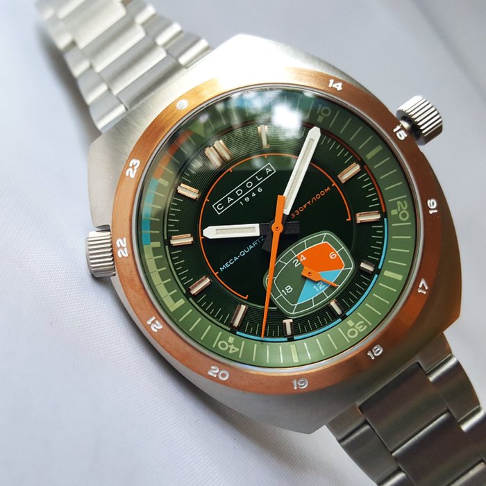 Cadola - Mega Quartz Hybrid - Seiko - Gold - Special Bezel - Ingen mindstepris - Mænd - Ny