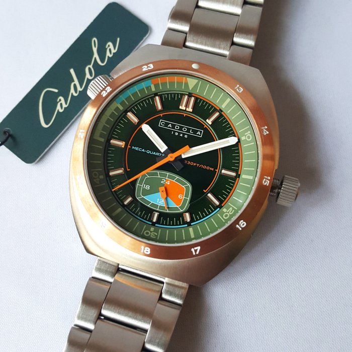 Cadola - Mega Quartz Hybrid - Seiko - Gold - Special Bezel - Ingen mindstepris - Mænd - Ny