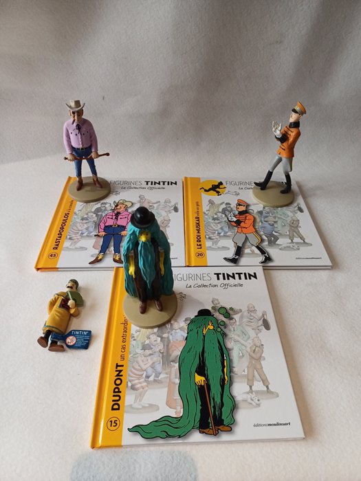 MOULINSART - Tintin - Dupont - le Roi Muskar - Rastapopoulos.