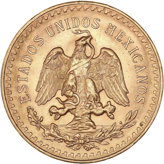 4167 grams - Guld 900 - 50 Pesos 1947 - Mexico - Præget bar