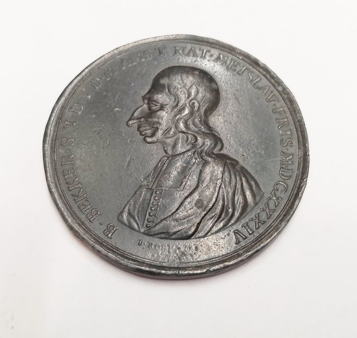 Holland Medal (dated 1635 later example) of Jan Boskam commemorating Balthasar Bekker (1634-1698))