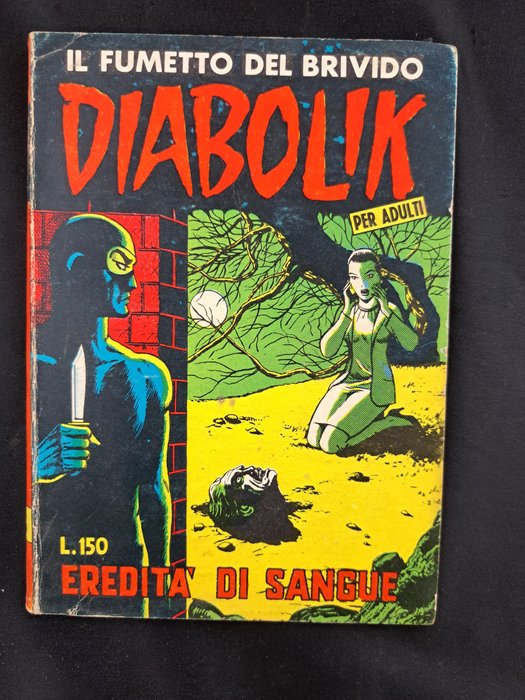 Diabolik Seconda Serie nn. 4, 6 - Eredità di Sangue, Ore d'Angoscia - 2 Comic - Første udgave - 1965