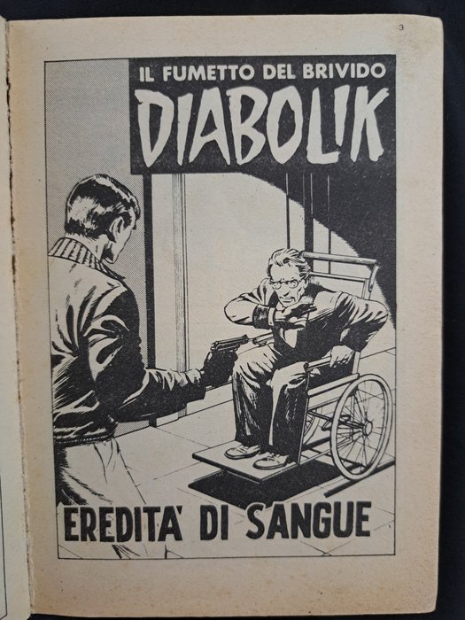 Diabolik Seconda Serie nn. 4, 6 - Eredità di Sangue, Ore d'Angoscia - 2 Comic - Første udgave - 1965