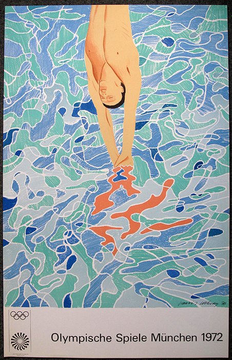 David Hockney (1937) - Diver / Olympische Spiele 1972