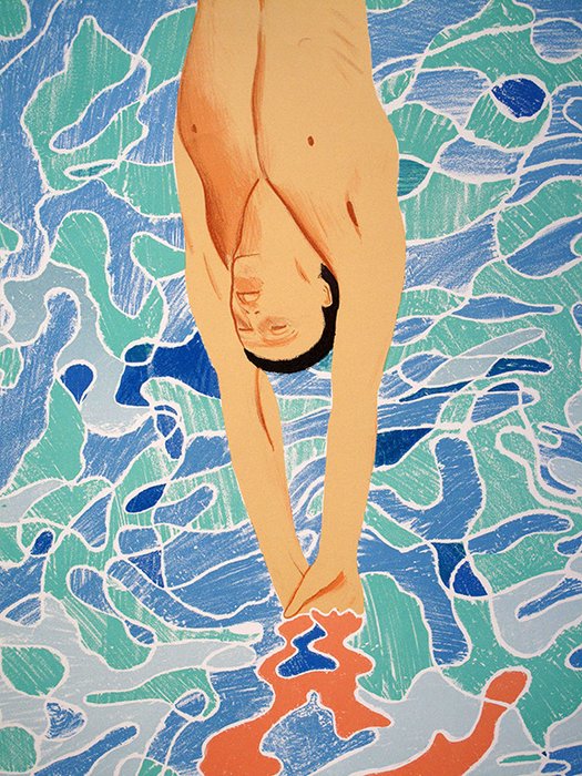 David Hockney (1937) - Diver / Olympische Spiele 1972