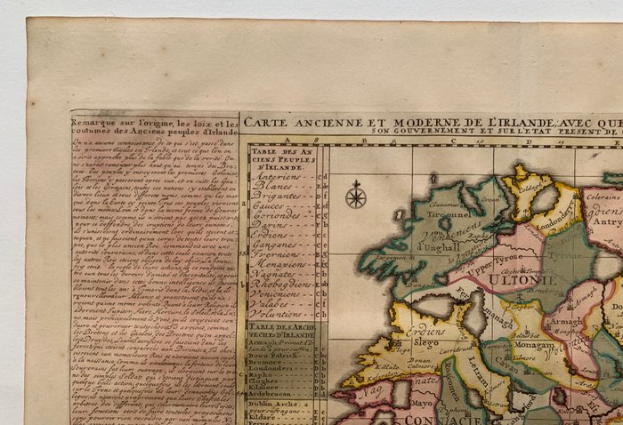 Irland - Irland; H. Chatelain - Carte Ancienne Et Moderne De L'Irlande… - 1701-1720