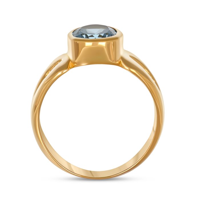 Ring - 15 karat Gulguld -  3.00ct. tw. Topas