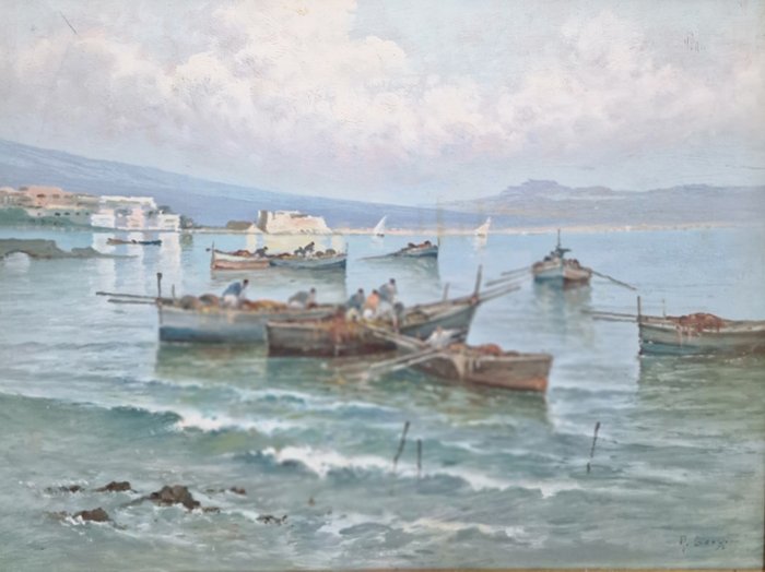 Radames Scoppa (XIX-XX) - Marina di Napoli