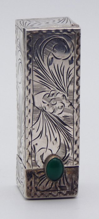 Art Nouveau Toiletsæt - Argenteria Fiorentina di Nucci Rodolfo fu Salvatore (57 FI) - Portarossetto in Argento Massiccio, - .800 sølv