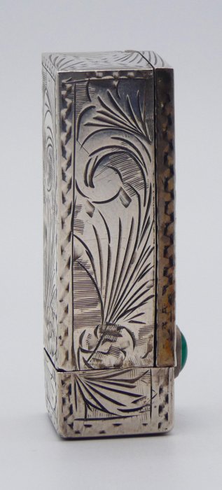 Art Nouveau Toiletsæt - Argenteria Fiorentina di Nucci Rodolfo fu Salvatore (57 FI) - Portarossetto in Argento Massiccio, - .800 sølv