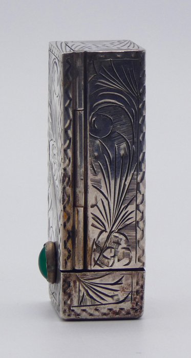 Art Nouveau Toiletsæt - Argenteria Fiorentina di Nucci Rodolfo fu Salvatore (57 FI) - Portarossetto in Argento Massiccio, - .800 sølv