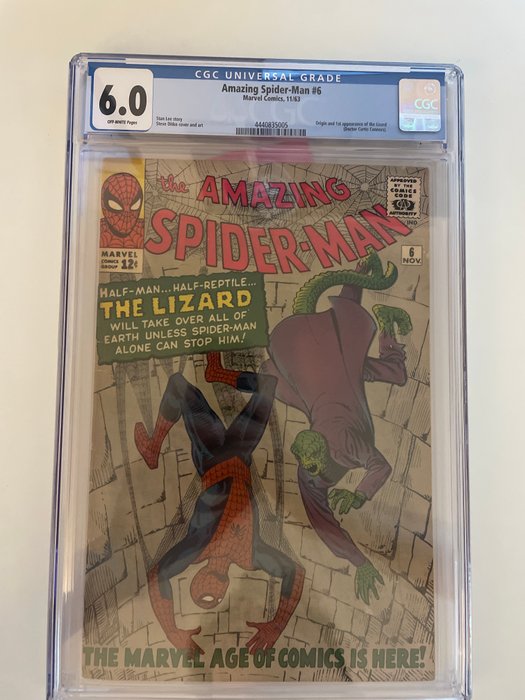 Amazing Spider-Man #6 - 1st appearance of the Lizards - CGC 60 - 1 Graded comic