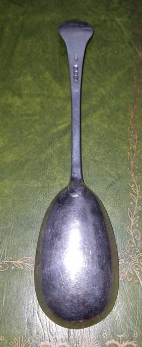 Sterling, Solid Silver Spoon - Chawner  Co (George William Adams) - Ske - .925 sølv - Fantastisk ætsning guld forgyldt