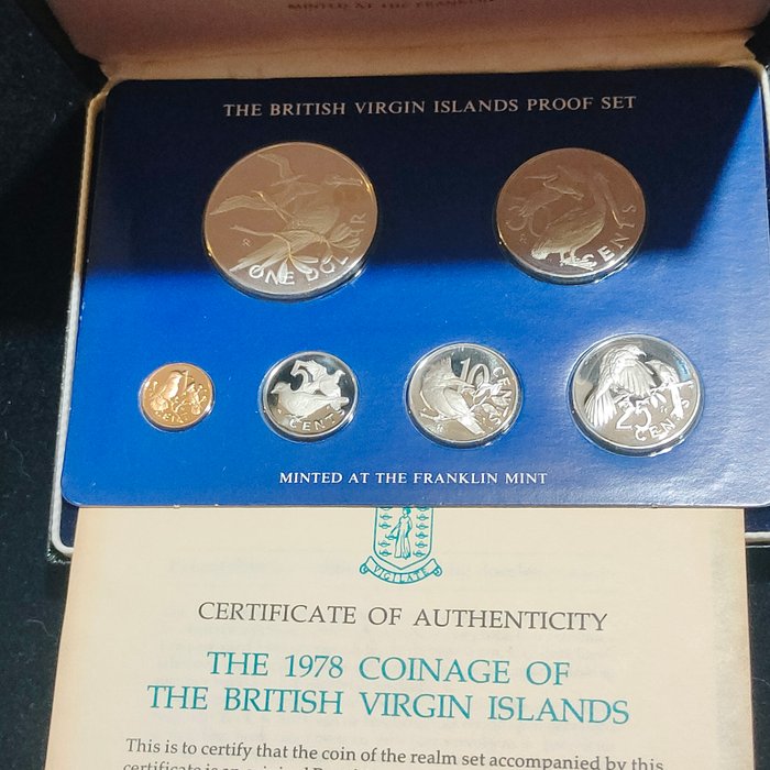 Britiske Jomfruøer. Proof Set 1978  (Ingen mindstepris)